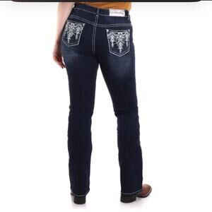 Boot Daddy Aztec Drop Boot Cut Jeans Women 10 Western Cowgirl Embellished Rodeo